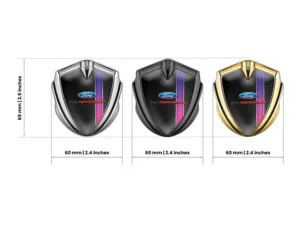 Ford Car Logo Badges Racing Look Glossy Finish